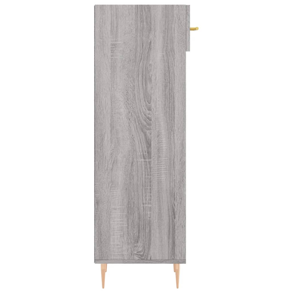 Schoenenkast 30X35X105 Cm Bewerkt Hout Eikenkleur