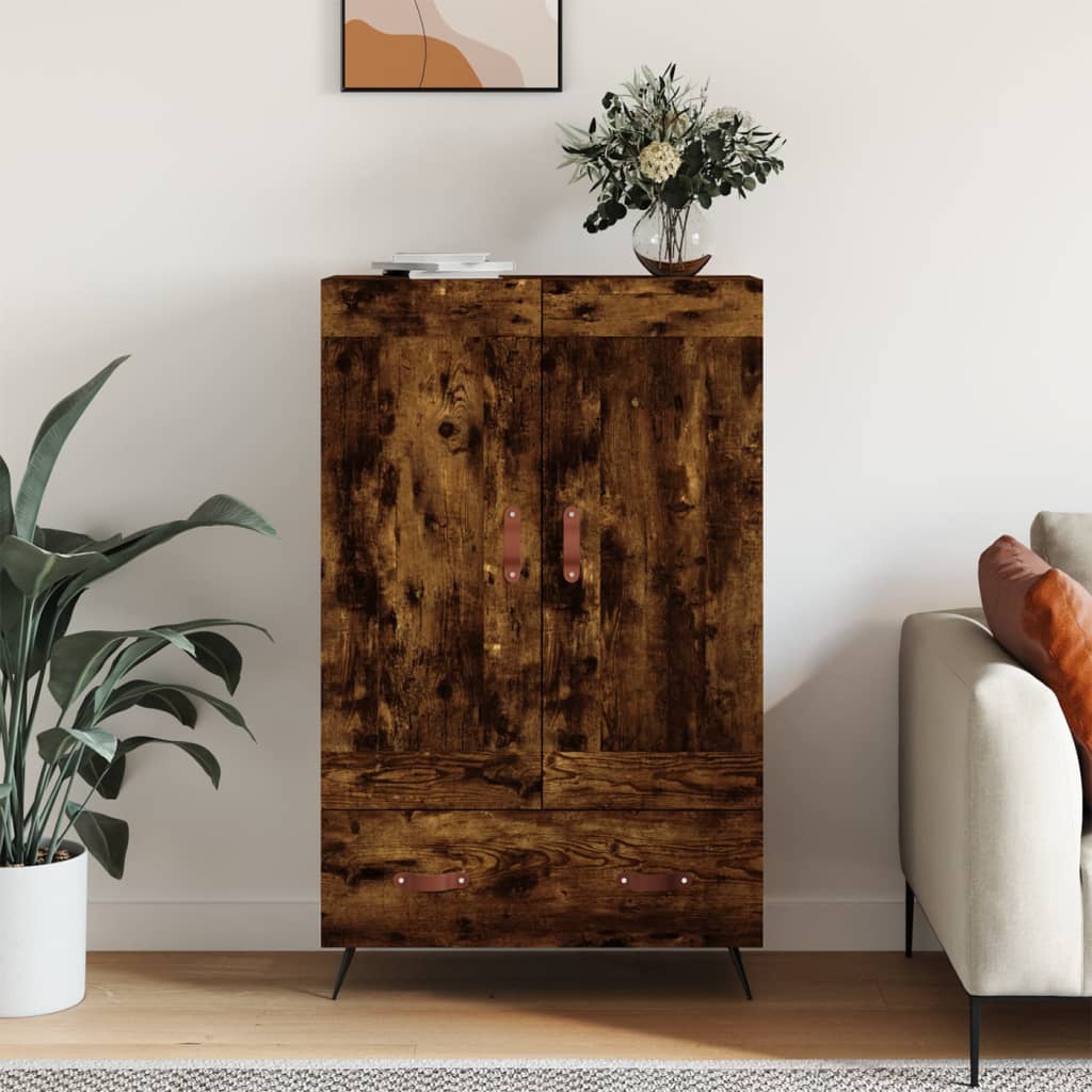 Hoge Kast 69,5X31X115 Cm Bewerkt Hout