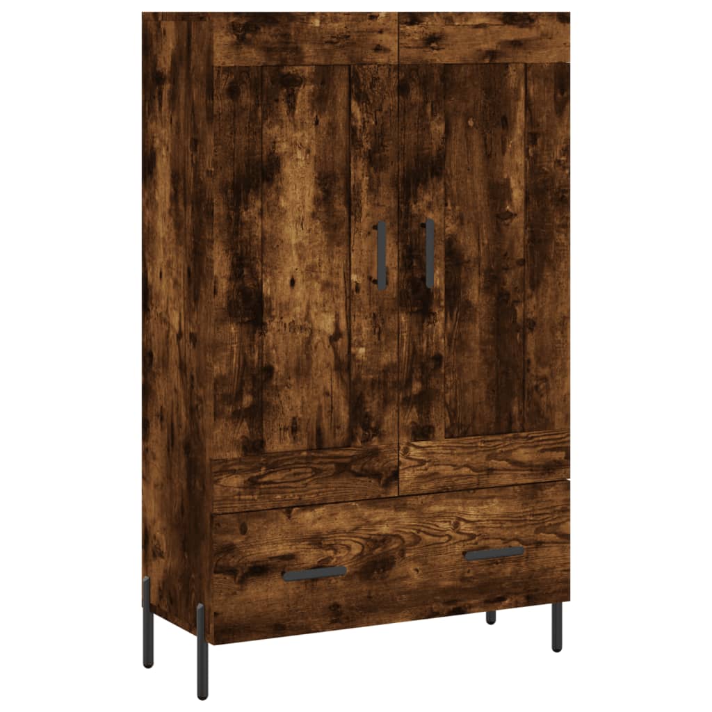 Hoge Kast 69,5X31X115 Cm Bewerkt Hout Kleurig