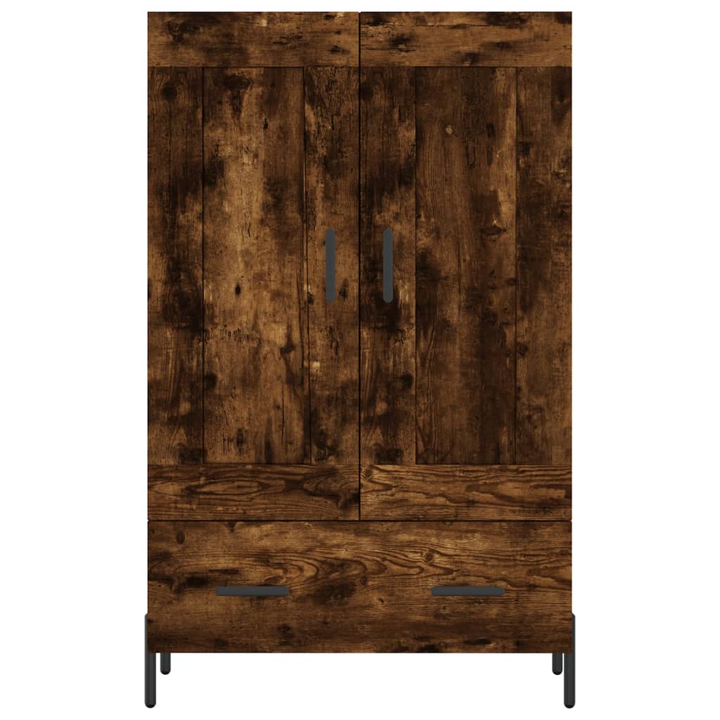 Hoge Kast 69,5X31X115 Cm Bewerkt Hout Kleurig