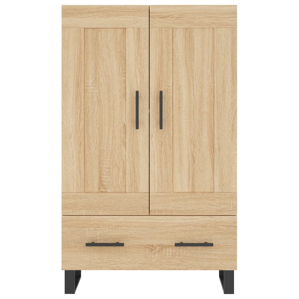 Hoge Kast 69,5X31X115 Cm Bewerkt Hout Kleurig