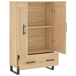 Hoge Kast 69,5X31X115 Cm Bewerkt Hout Kleurig