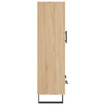 Hoge Kast 69,5X31X115 Cm Bewerkt Hout Kleurig