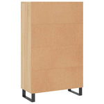 Hoge Kast 69,5X31X115 Cm Bewerkt Hout Kleurig