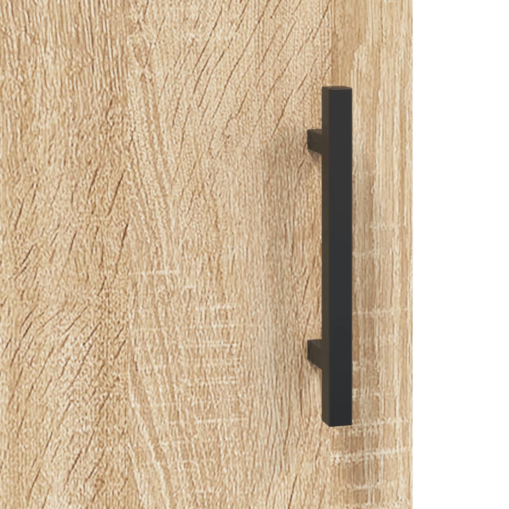 Hoge Kast 69,5X31X115 Cm Bewerkt Hout Kleurig