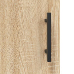 Hoge Kast 69,5X31X115 Cm Bewerkt Hout Kleurig