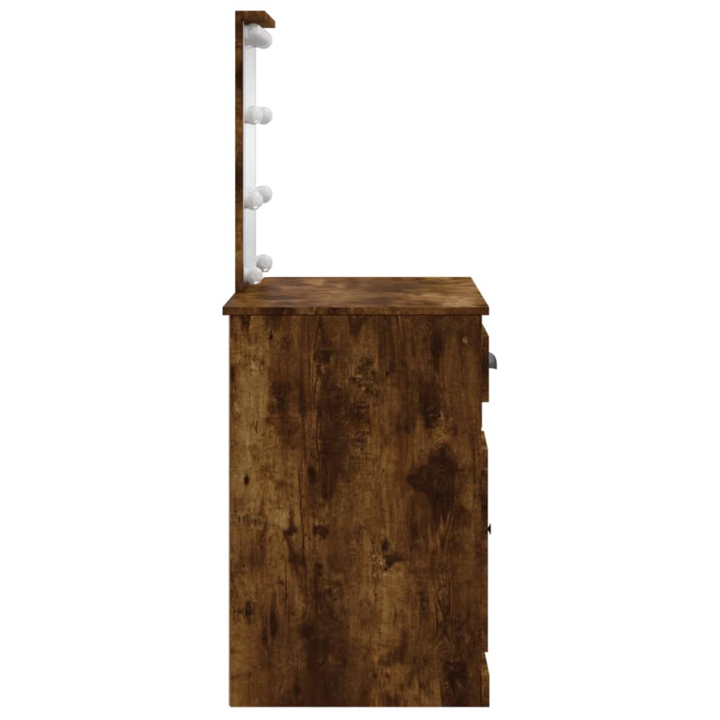 Kaptafel Met Led-Verlichting 90X42X132,5 Cm Kleur