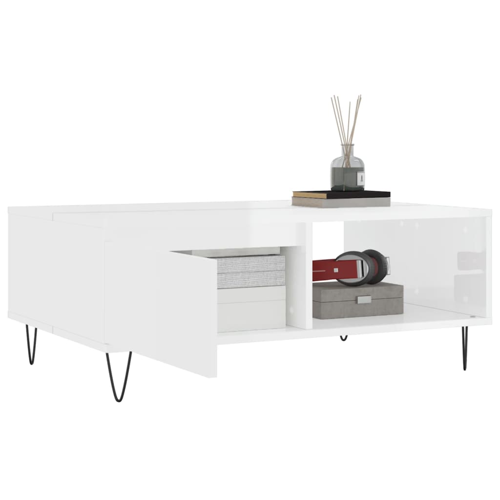 Salontafel 90X60X35 Cm Bewerkt Hout