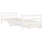 Kinderbedframe Met Lades Massief Grenenhout