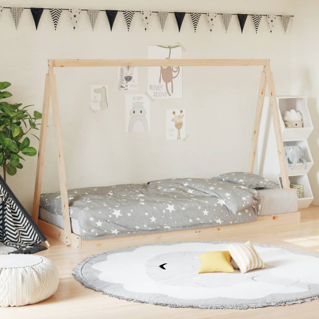 Kinderbedframe Massief Grenenhout