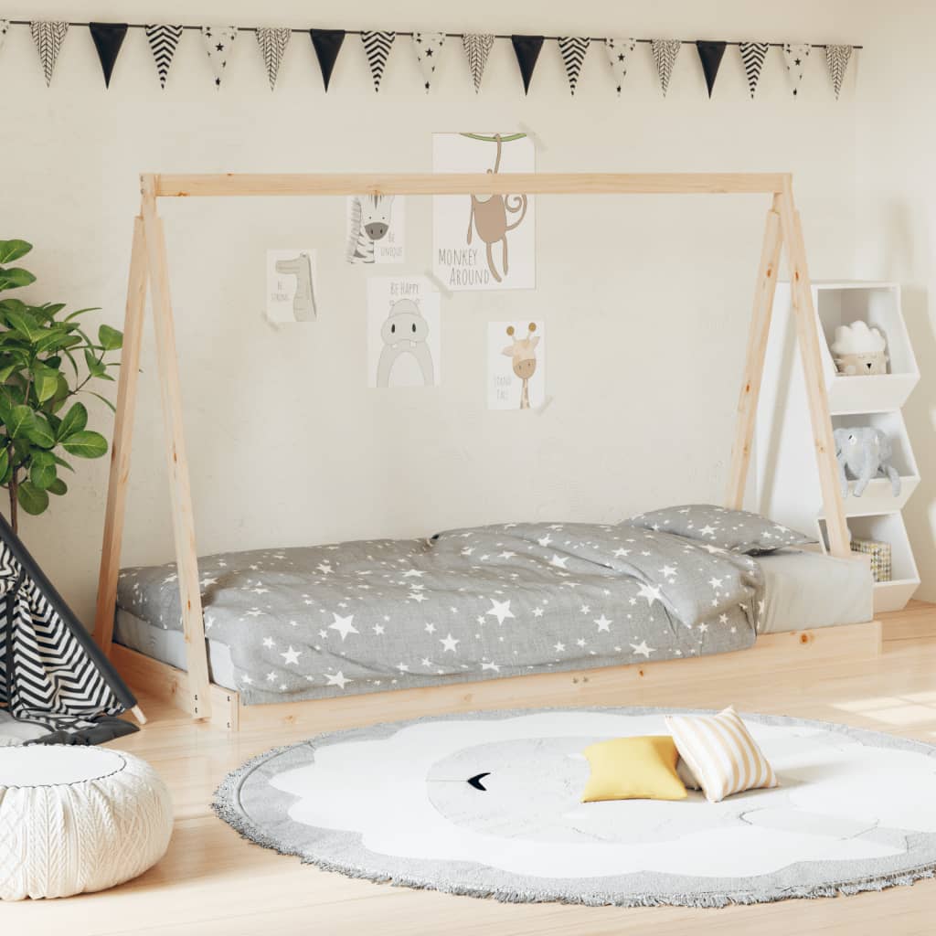 Kinderbedframe Massief Grenenhout