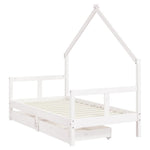 Kinderbedframe Met Lades Massief Grenenhout