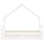 Kinderbedframe Met Lades Massief Grenenhout