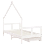 Kinderbedframe Met Lades Massief Grenenhout