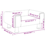 Kinderbank 50X40X26,5 Cm Fluweel