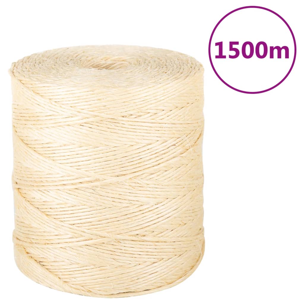 Touw 2 Mm 3000 M 100% Sisal