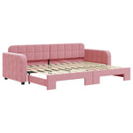 Slaapbank Fluweel Roze