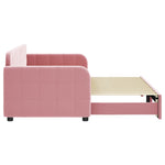 Slaapbank Fluweel Roze