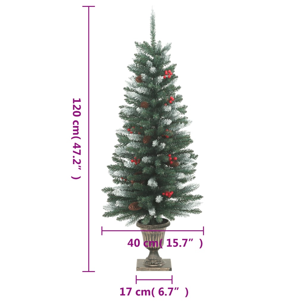 Kunstkerstbomen 2 St 100 Led's 120 Cm