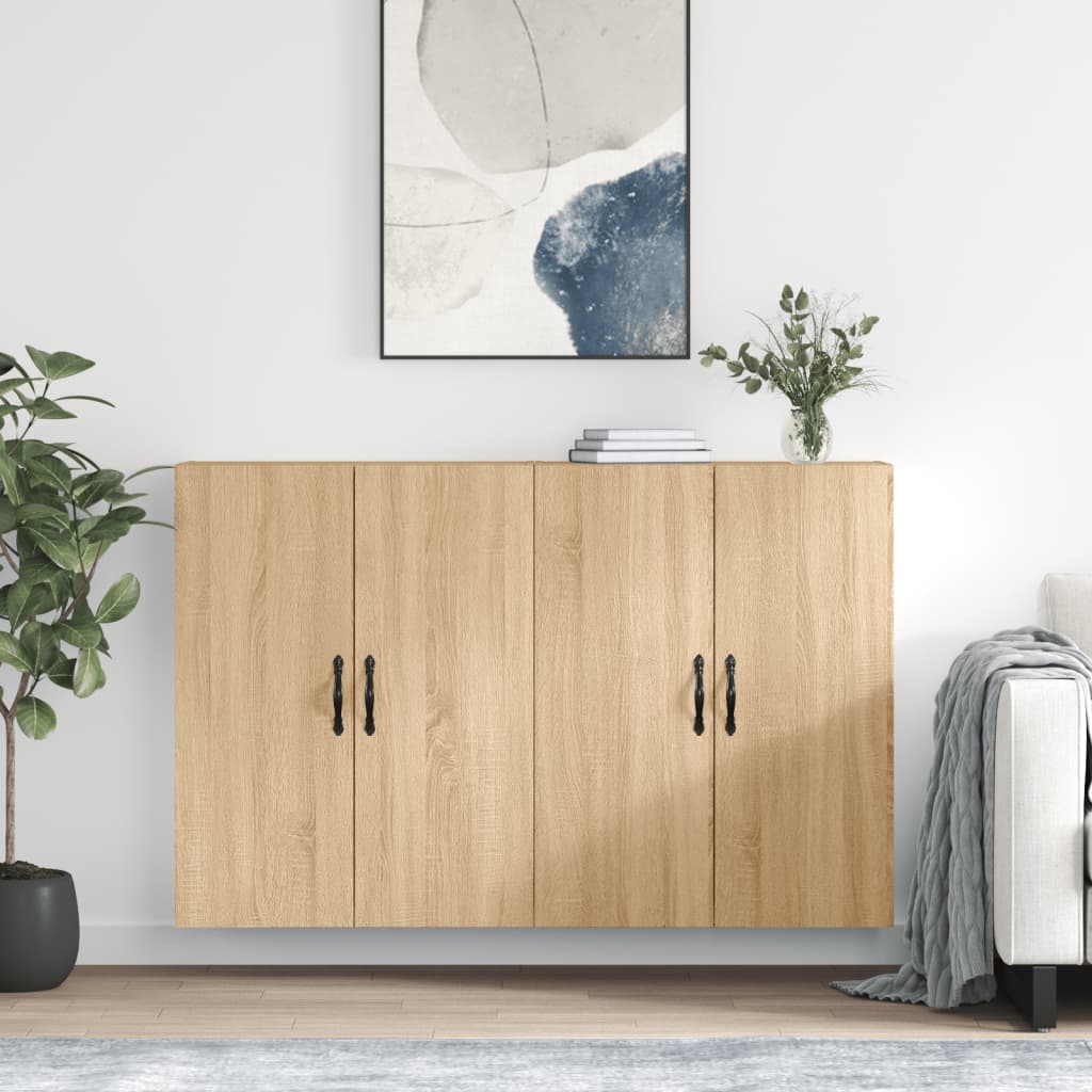 Hangkasten Bewerkt Hout Kleurig