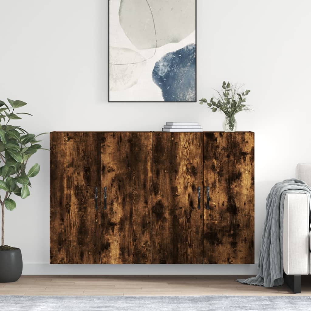 Hangkasten Bewerkt Hout Kleurig