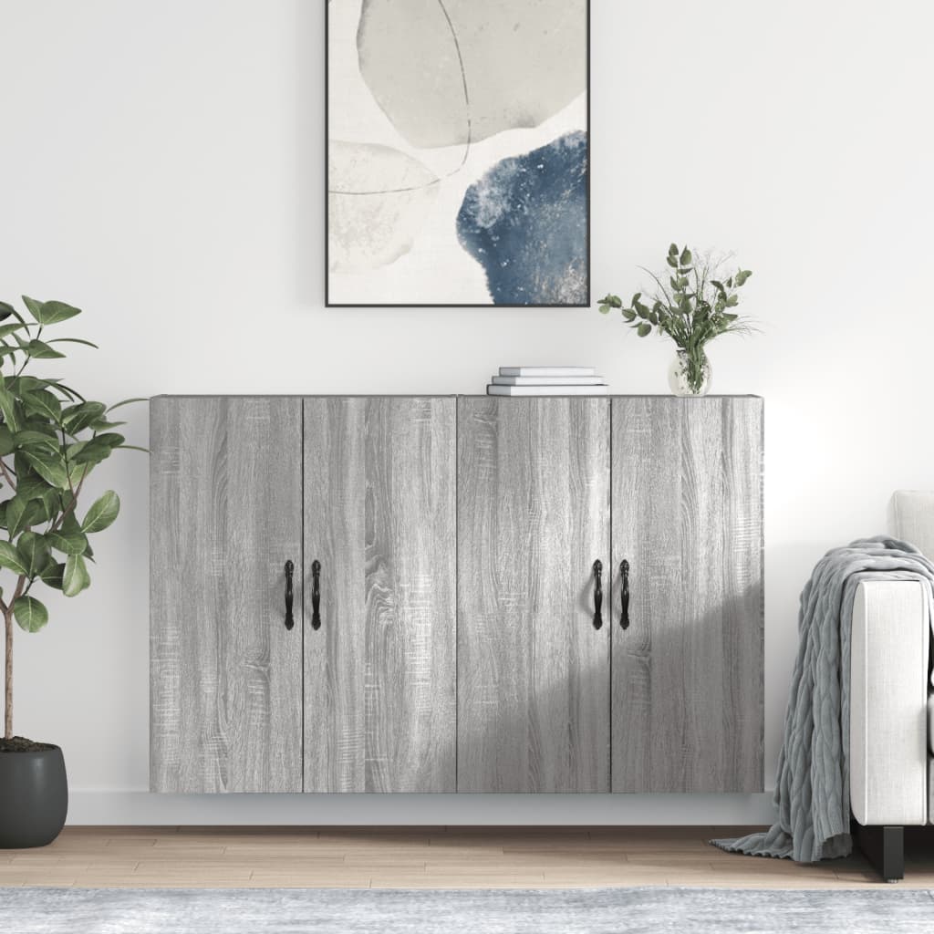 Hangkasten Bewerkt Hout Kleurig