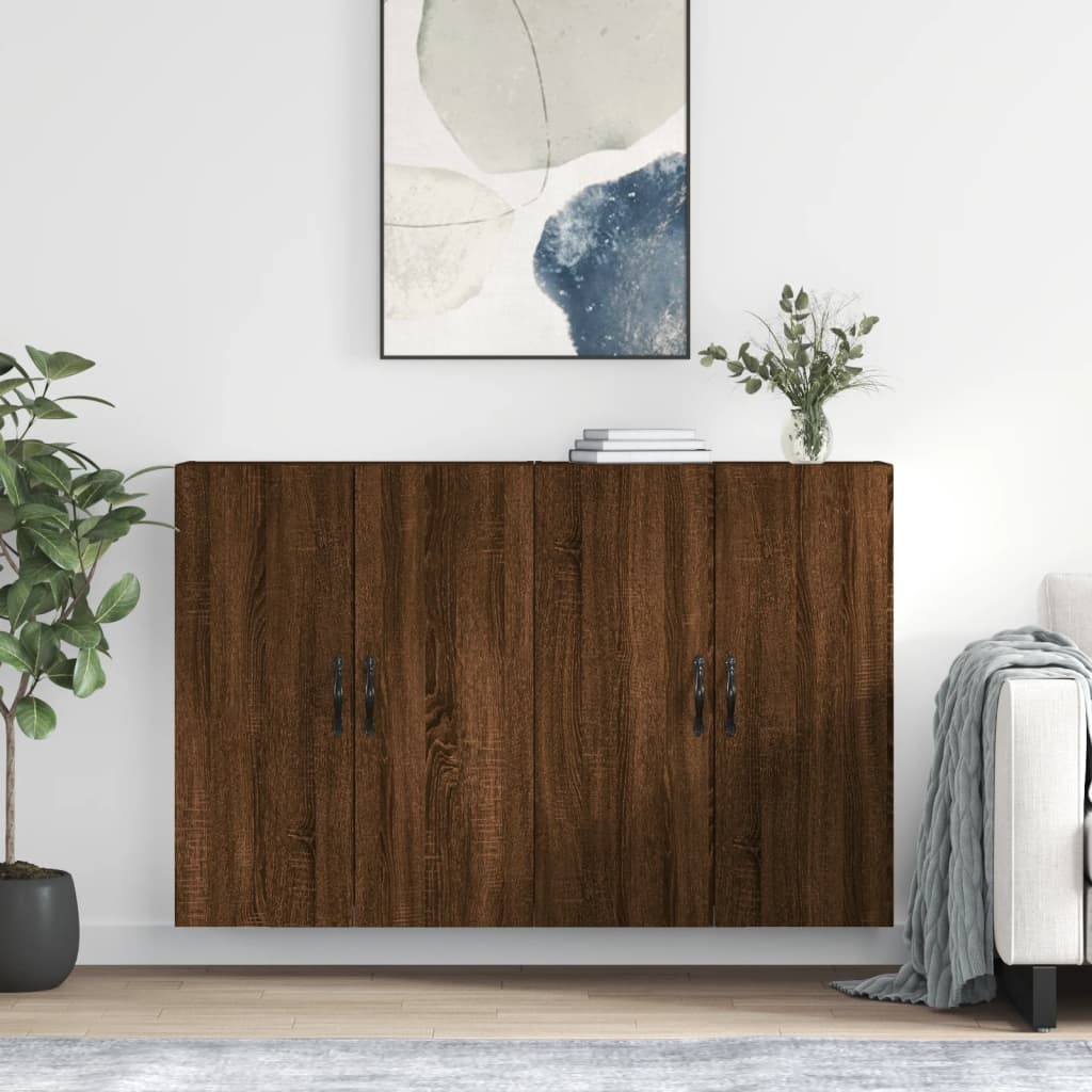 Hangkasten Bewerkt Hout Kleurig