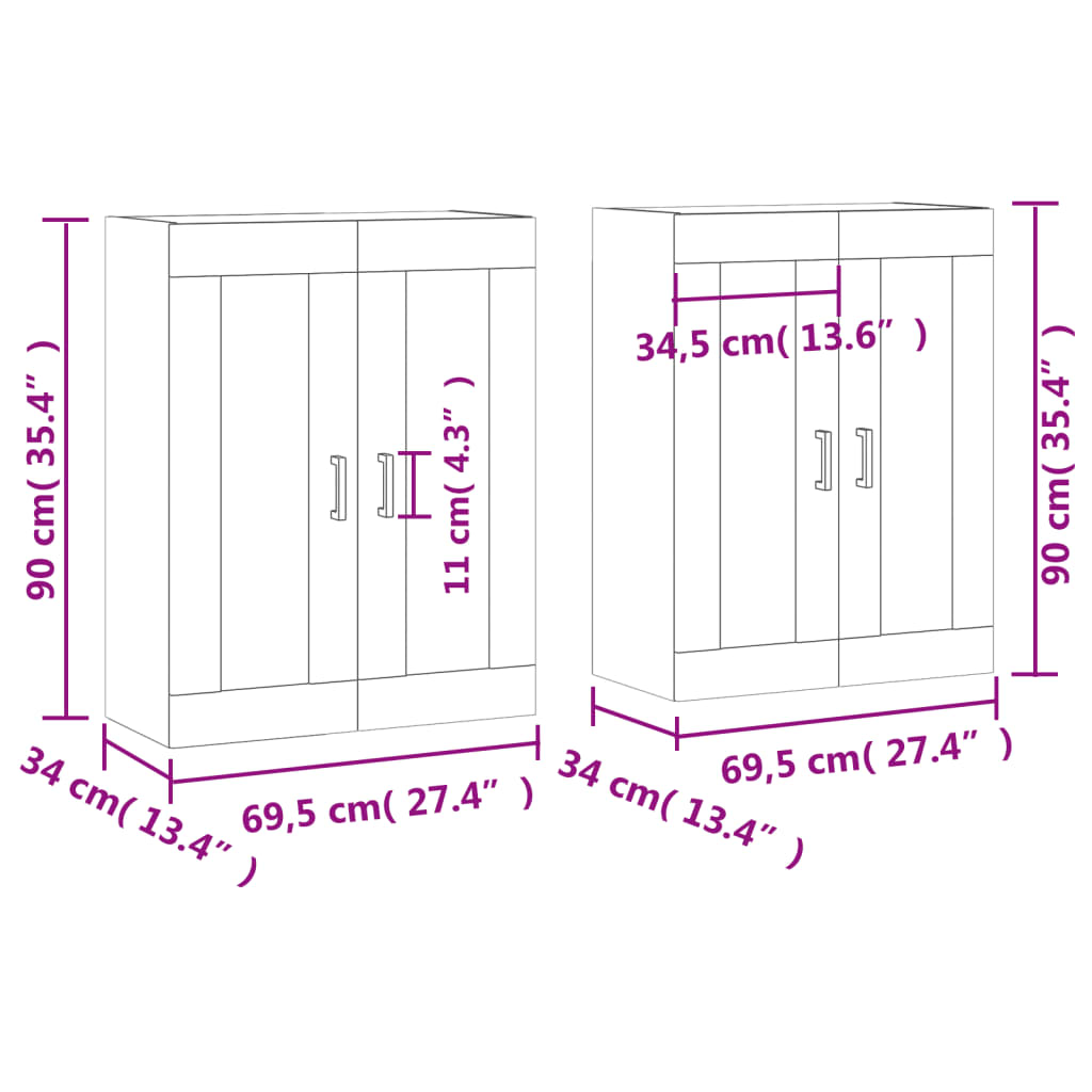 Hangkasten Bewerkt Hout
