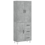 Hoge Kast 69,5X34X180 Cm Bewerkt Hout