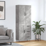 Hoge Kast 69,5X34X180 Cm Bewerkt Hout