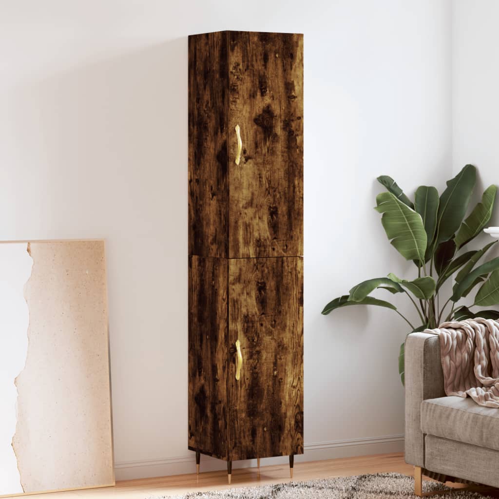 Hoge Kast 34,5X34X180 Cm Bewerkt Hout