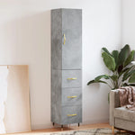 Hoge Kast 34,5X34X180 Cm Bewerkt Hout
