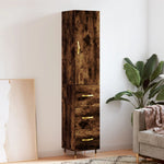 Hoge Kast 34,5X34X180 Cm Bewerkt Hout