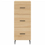 Hoge Kast 34,5X34X180 Cm Bewerkt Hout Kleurig