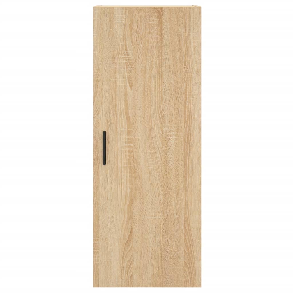 Hoge Kast 34,5X34X180 Cm Bewerkt Hout Kleurig