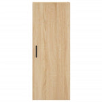 Hoge Kast 34,5X34X180 Cm Bewerkt Hout Kleurig