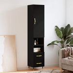 Hoge Kast 34,5X34X180 Cm Bewerkt Hout