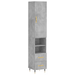 Hoge Kast 34,5X34X180 Cm Bewerkt Hout