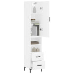 Hoge Kast 34,5X34X180 Cm Bewerkt Hout