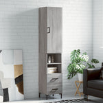 Hoge Kast 34,5X34X180 Cm Bewerkt Hout