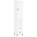 Hoge Kast 34,5X34X180 Cm Bewerkt Hout