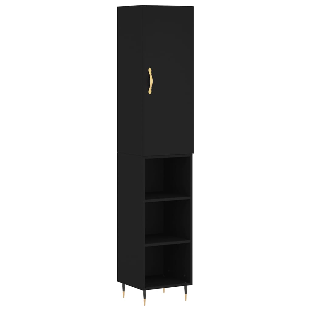 Hoge Kast 34,5X34X180 Cm Bewerkt Hout