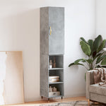 Hoge Kast 34,5X34X180 Cm Bewerkt Hout