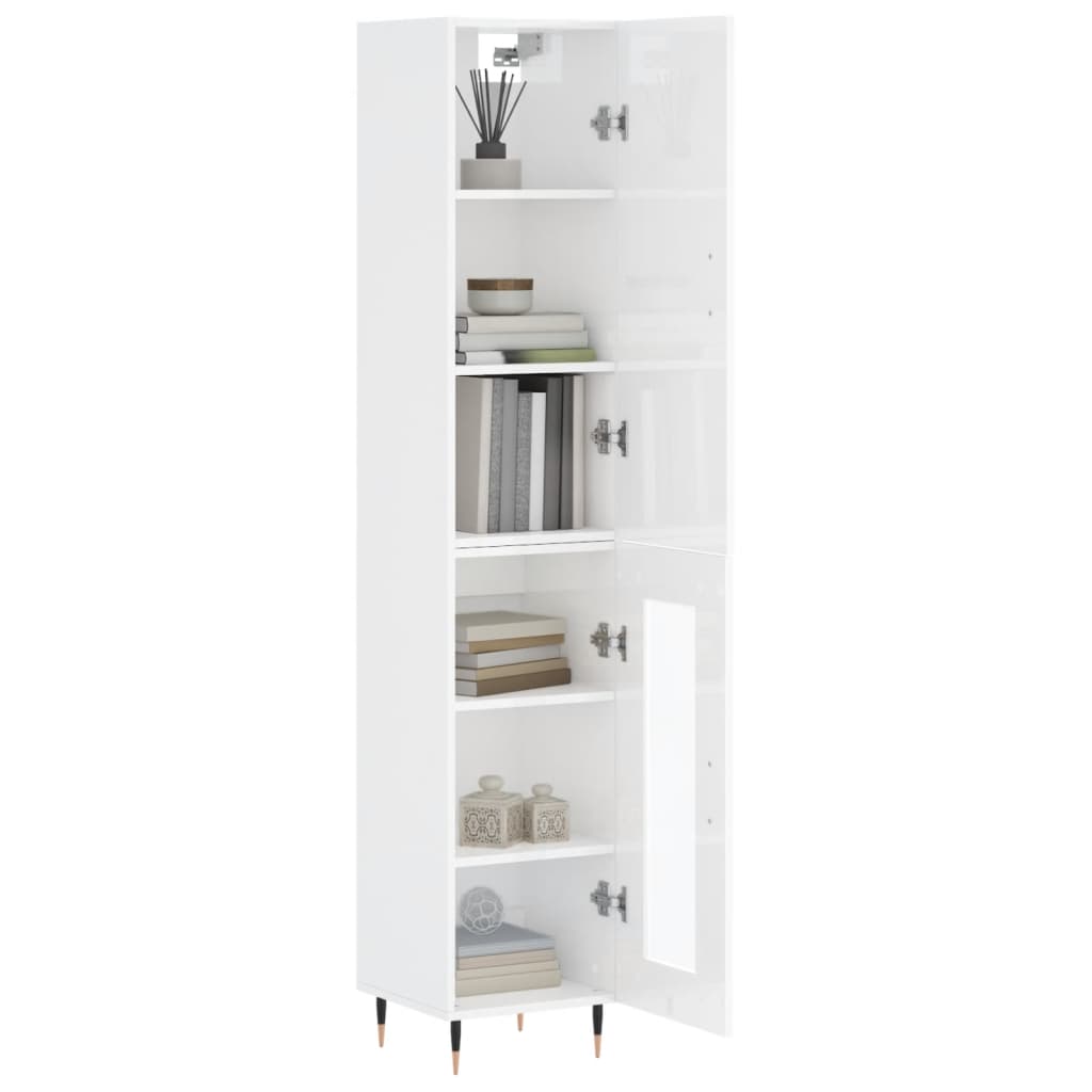 Hoge Kast 34,5X34X180 Cm Bewerkt Hout