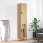 Hoge Kast 34,5X34X180 Cm Bewerkt Hout