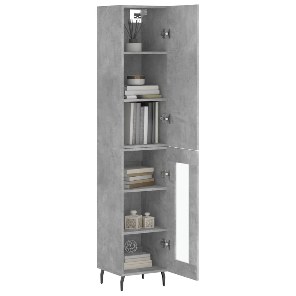 Hoge Kast 34,5X34X180 Cm Bewerkt Hout