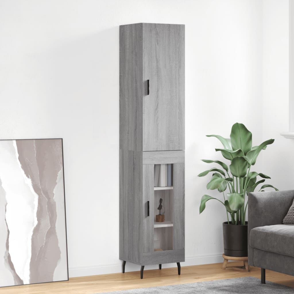 Hoge Kast 34,5X34X180 Cm Bewerkt Hout