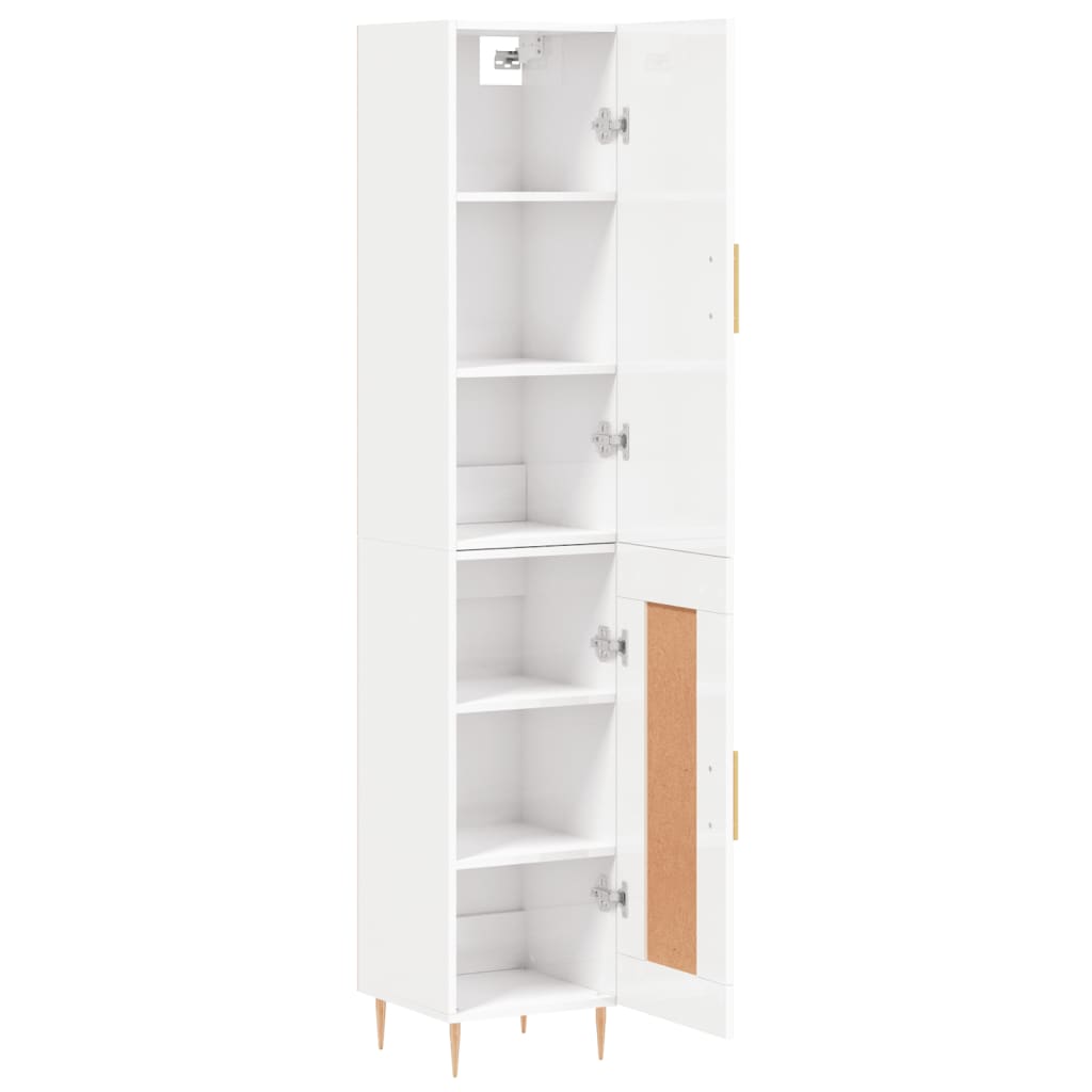 Hoge Kast 34,5X34X180 Cm Bewerkt Hout