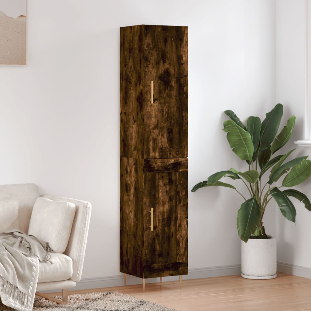 Hoge Kast 34,5X34X180 Cm Bewerkt Hout