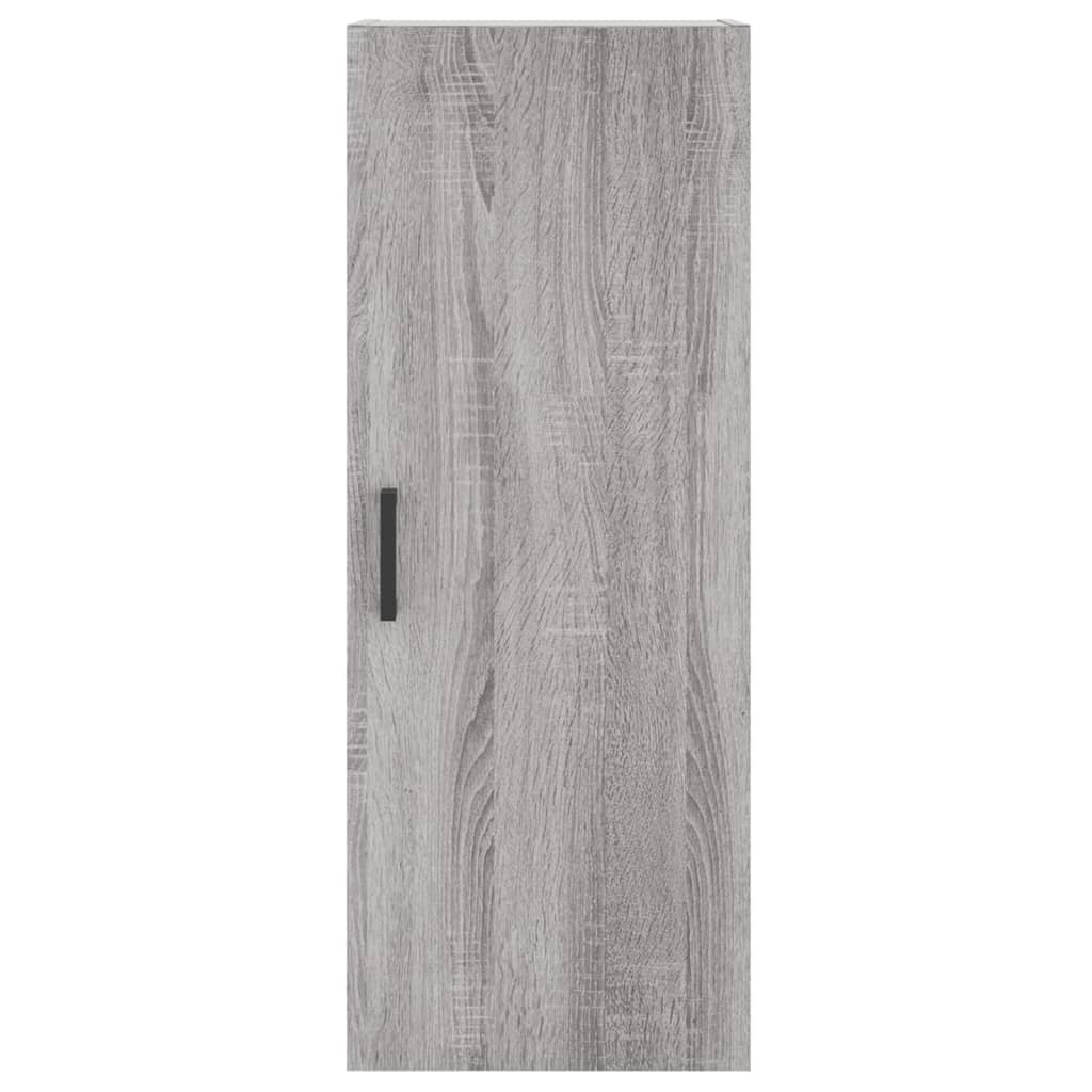 Hoge Kast 34,5X34X180 Cm Bewerkt Hout Eikenkleurig